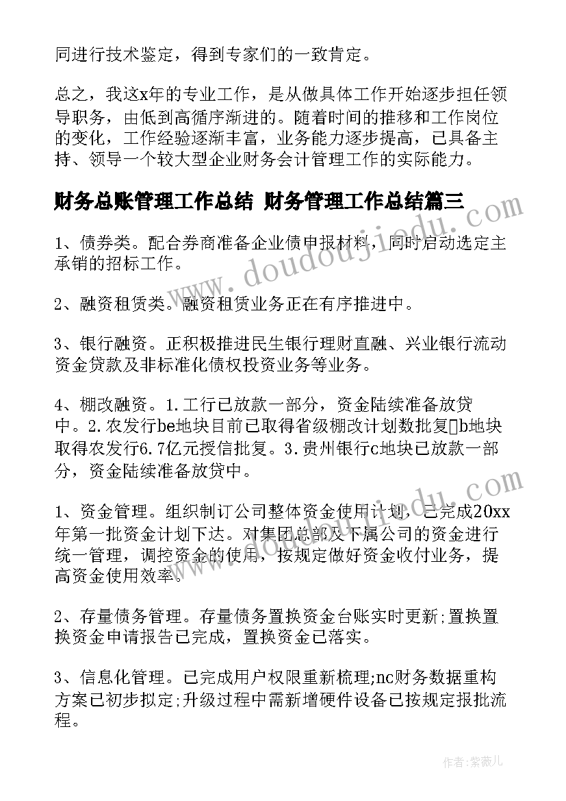 2023年财务总账管理工作总结 财务管理工作总结(精选5篇)