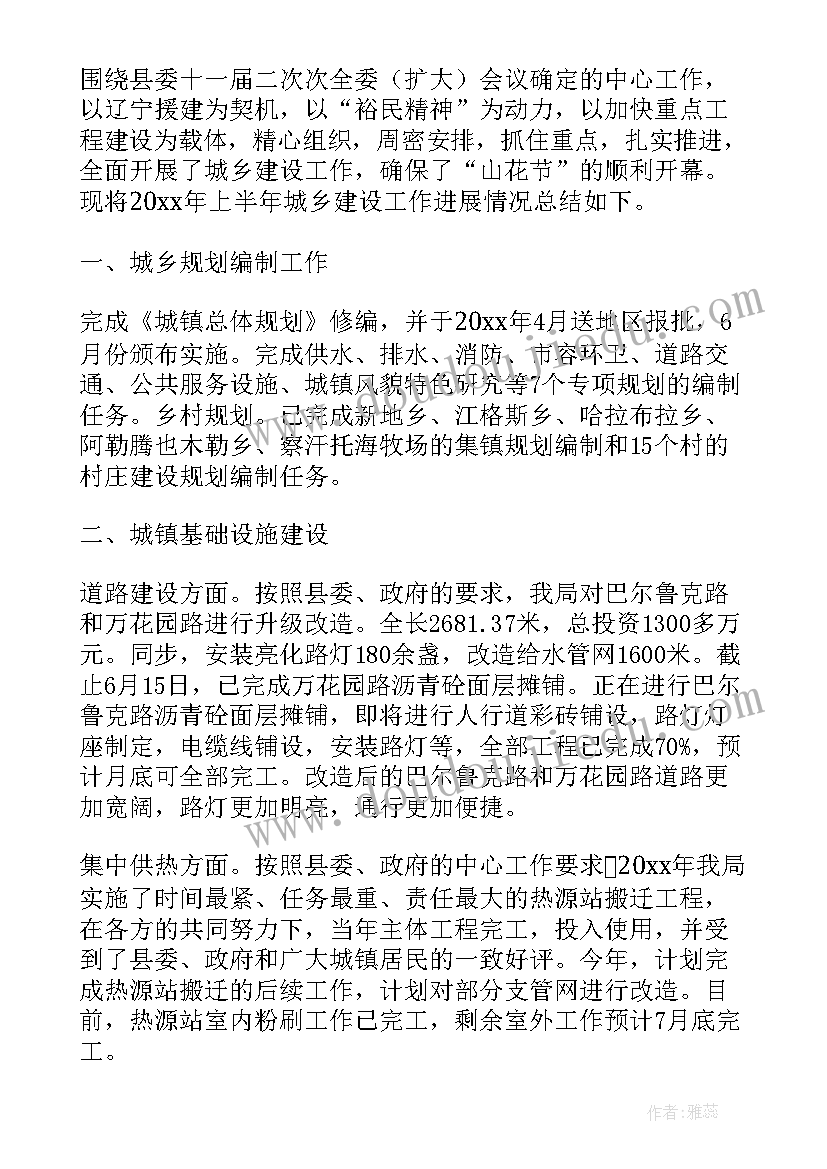 2023年住建局给排水工作总结 县住建局工作总结(大全7篇)