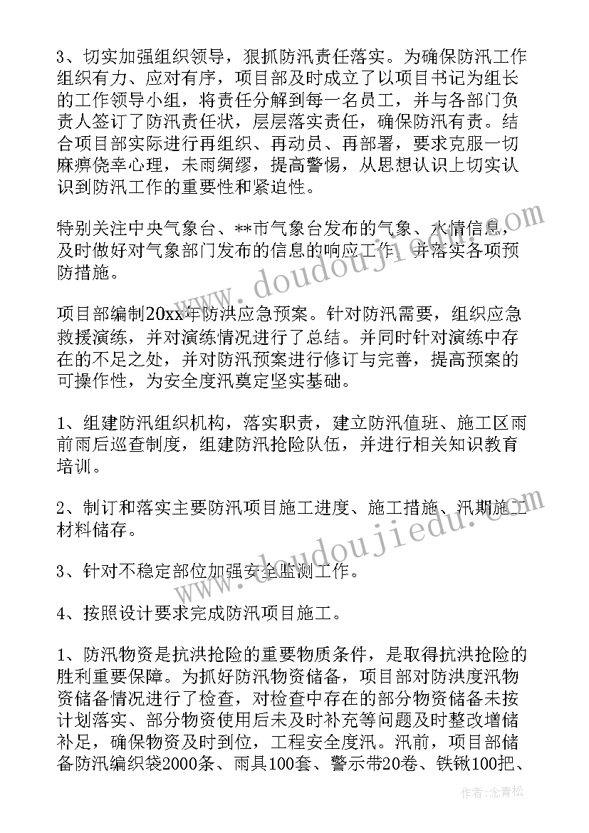 2023年党建防汛工作总结报告(优质8篇)