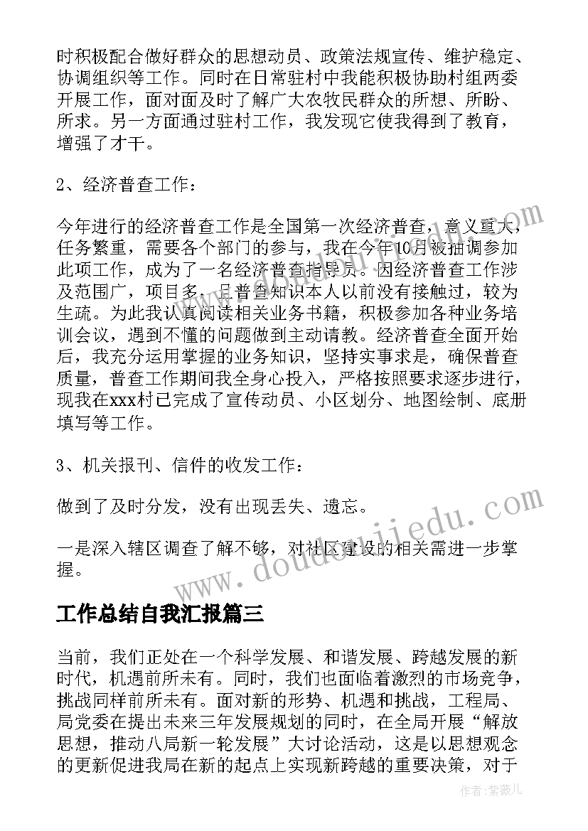 2023年工作总结自我汇报(实用9篇)