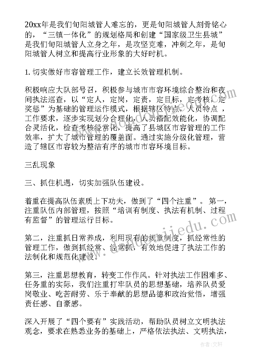 2023年督查执法工作总结汇报 城管执法工作总结(优质8篇)