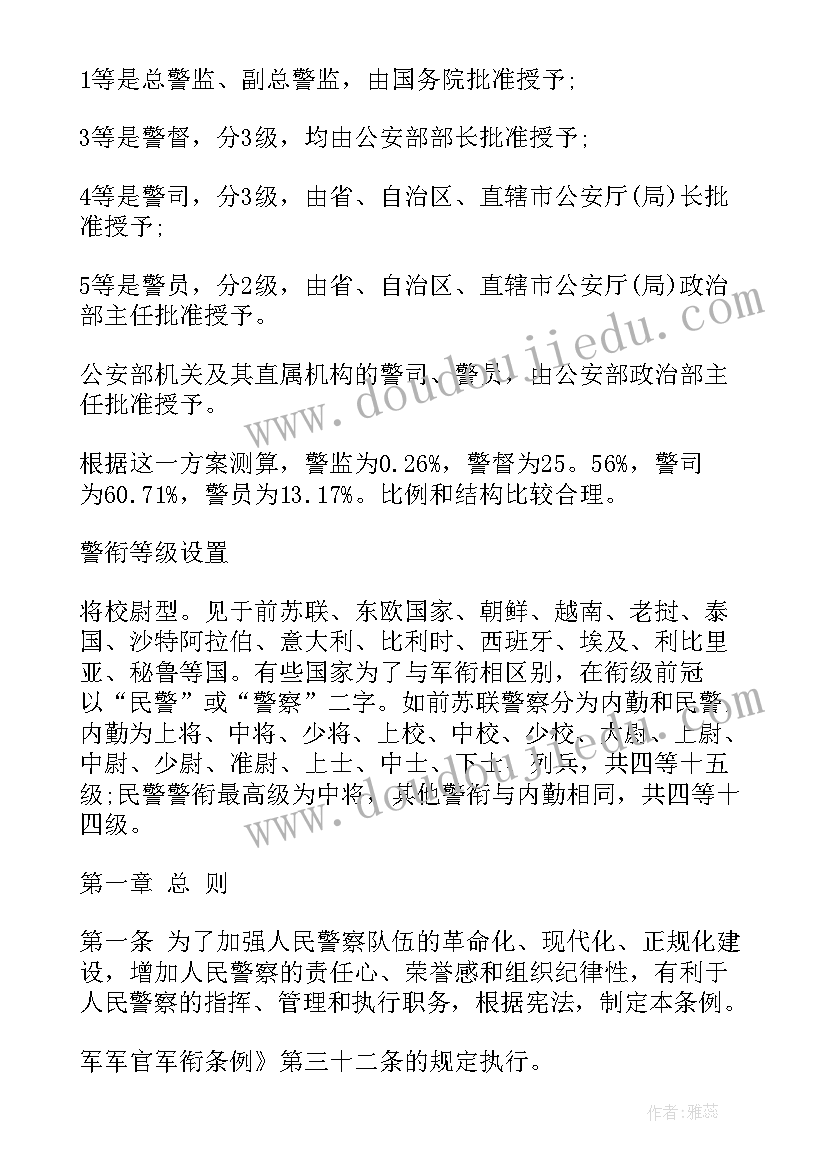 2023年警衔晋升工作总结(实用5篇)