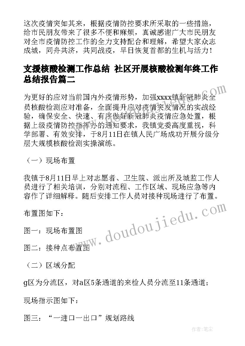 最新支援核酸检测工作总结 社区开展核酸检测年终工作总结报告(大全5篇)