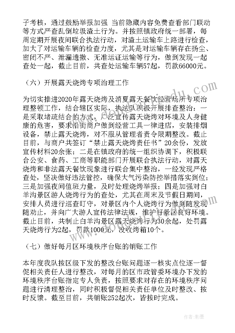 2023年执法队工作总结 执法队半年工作总结(实用5篇)