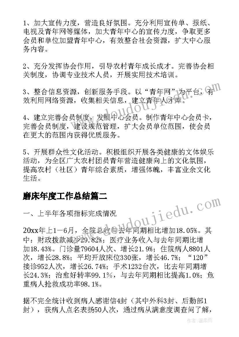 磨床年度工作总结(优秀10篇)