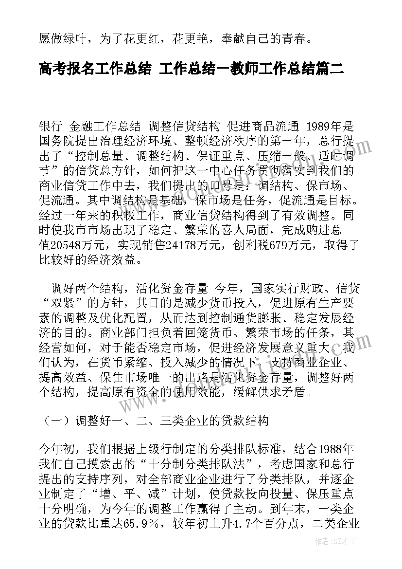 2023年高考报名工作总结 工作总结－教师工作总结(模板6篇)