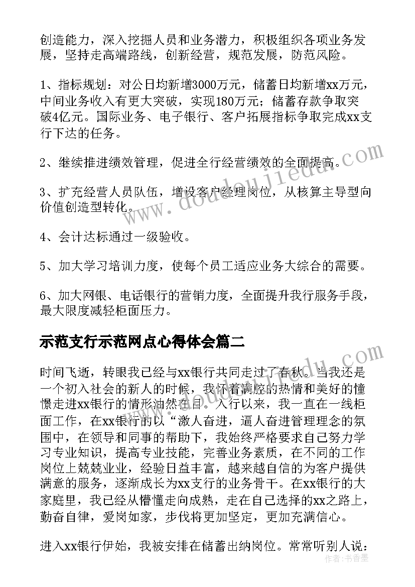 2023年示范支行示范网点心得体会(实用9篇)