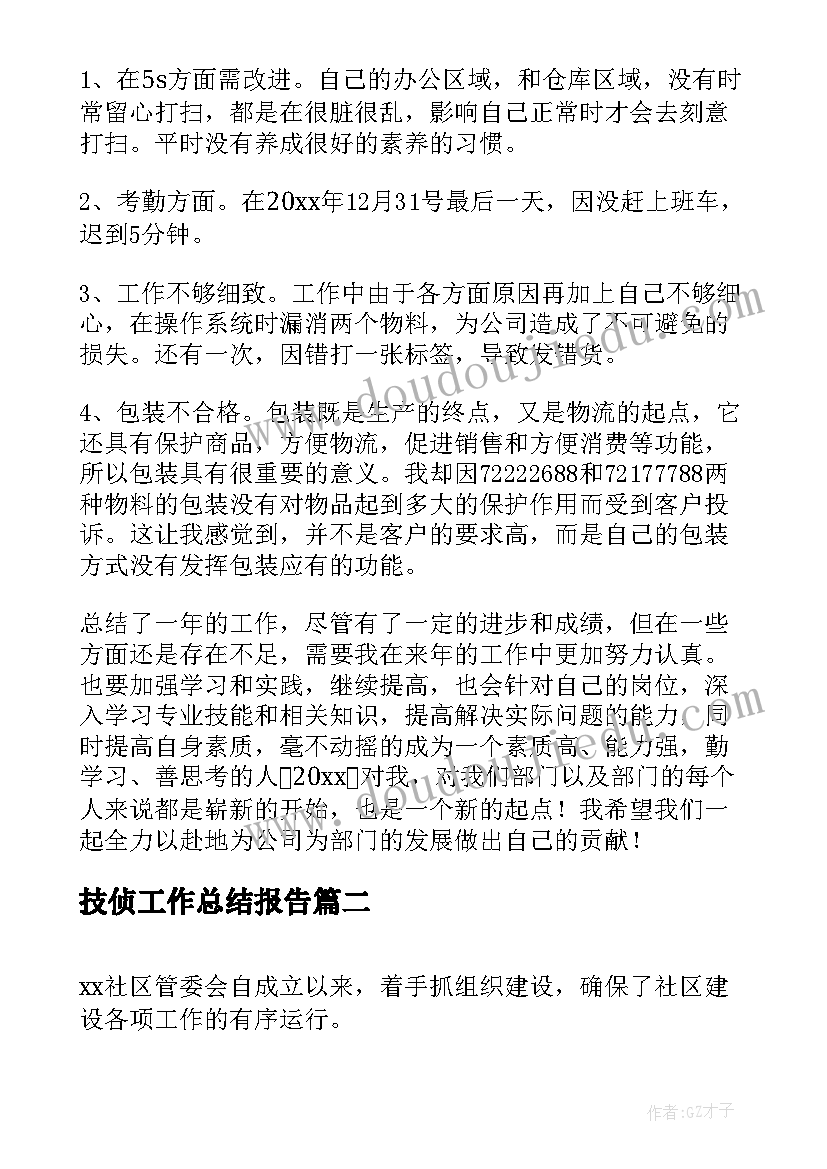 2023年技侦工作总结报告(实用9篇)