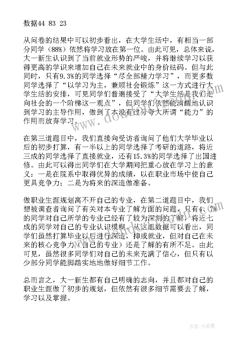 最新问卷总结报告(实用7篇)