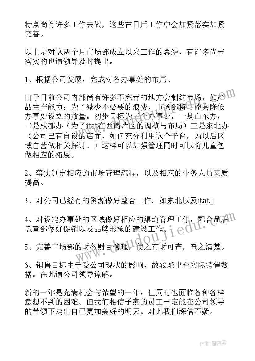 市场团队工作总结报告 市场部工作总结(实用5篇)