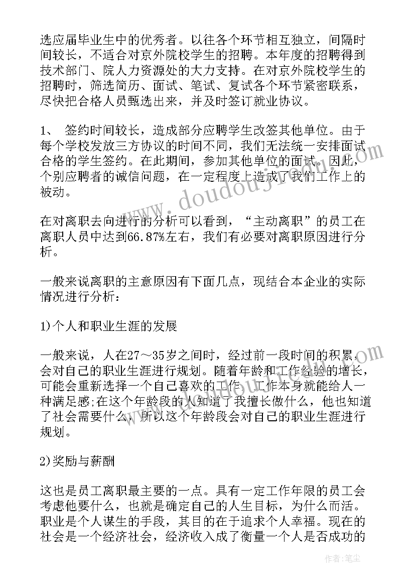 岗位招聘工作总结报告 招聘工作总结招聘工作总结(优质6篇)