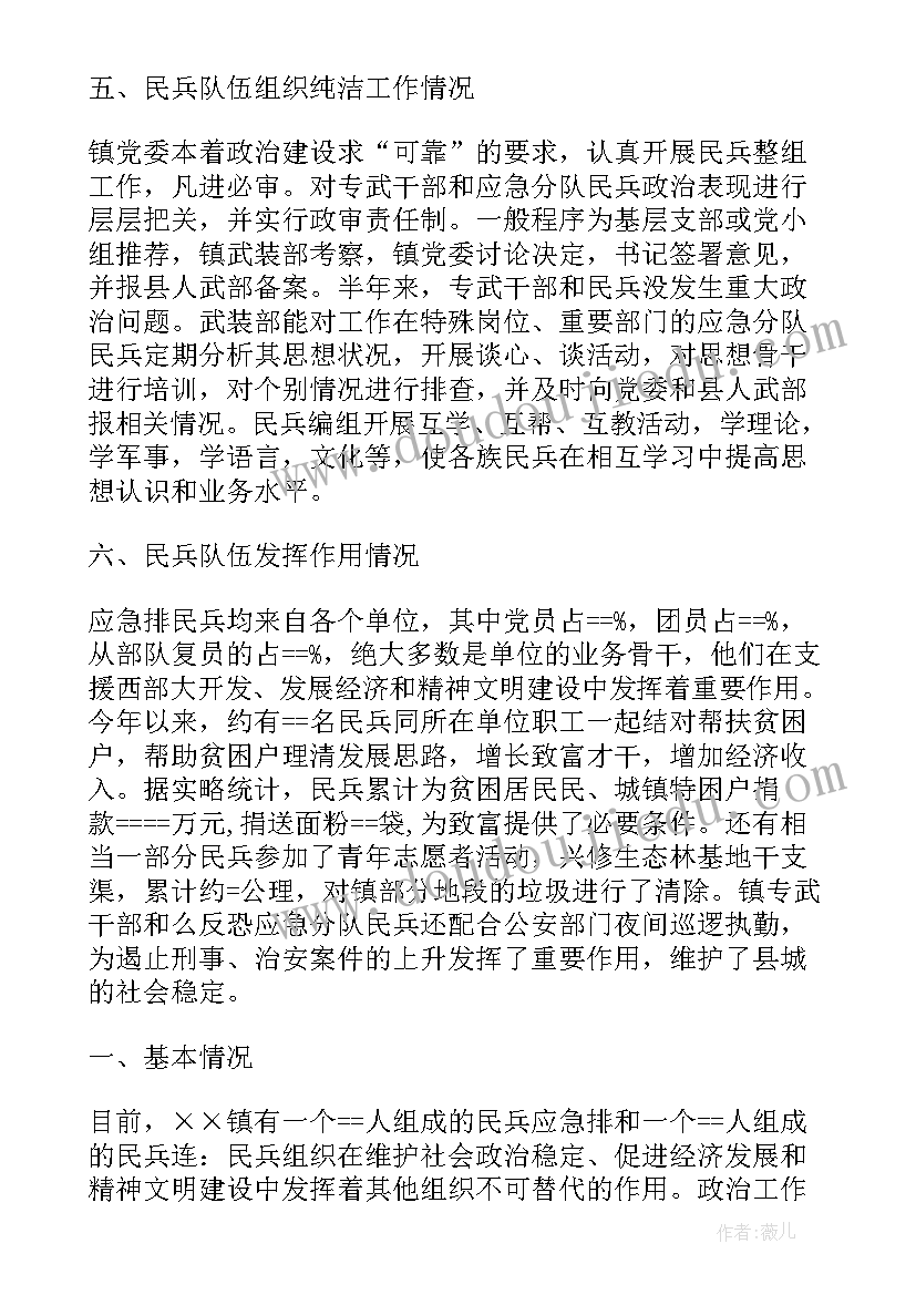 民兵点验工作总结报告 民兵走访工作总结(通用7篇)