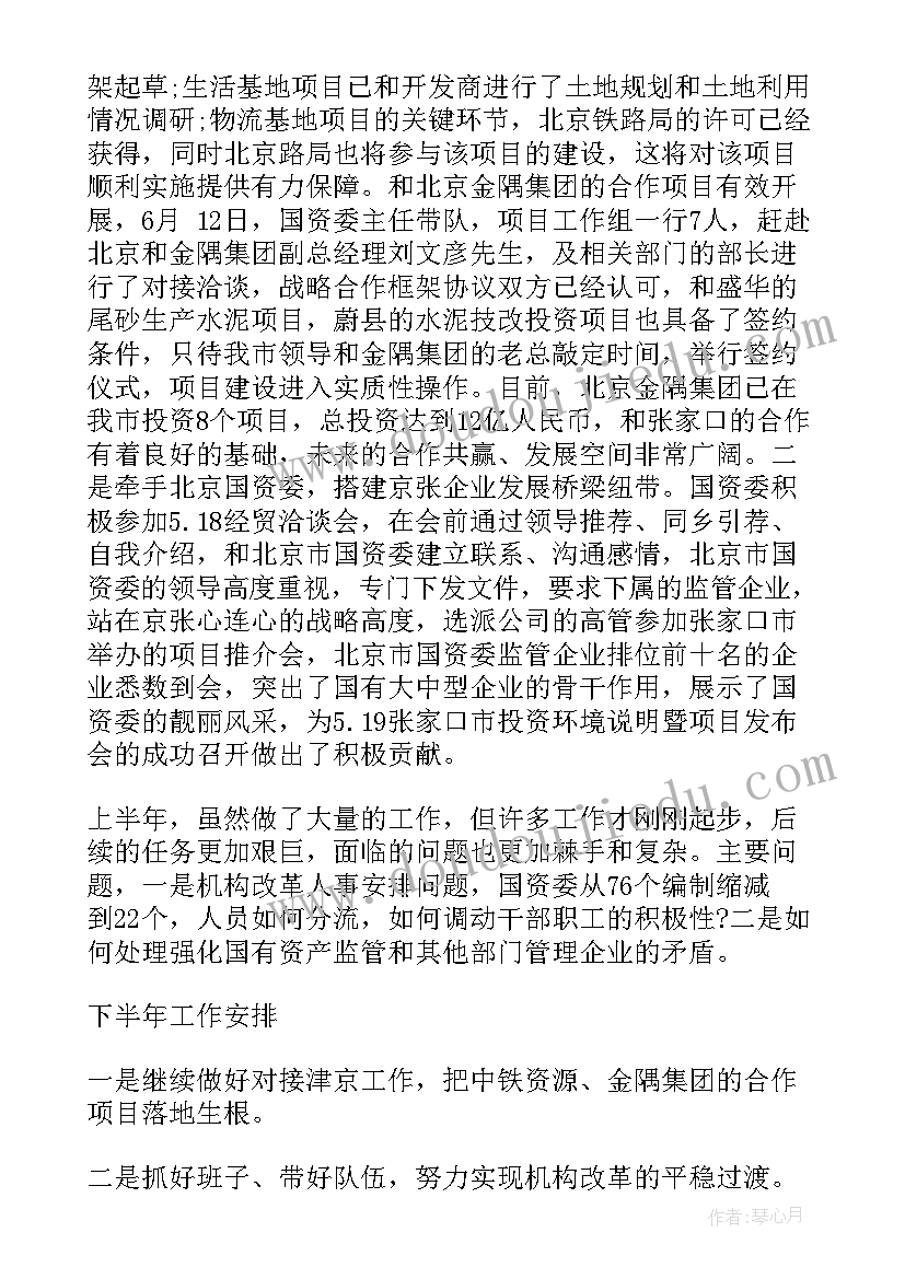 国资公司工作总结(实用9篇)