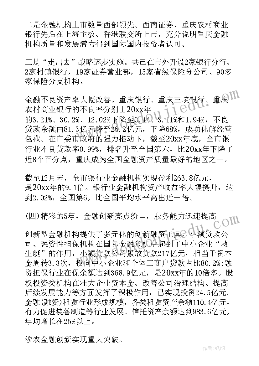 最新金融调控措施 金融办工作总结(模板5篇)