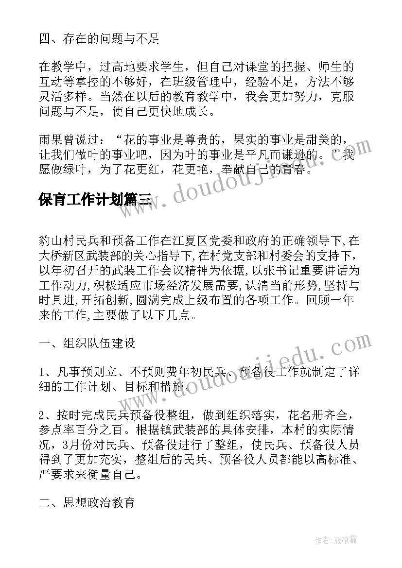 2023年保肓工作计划(通用7篇)