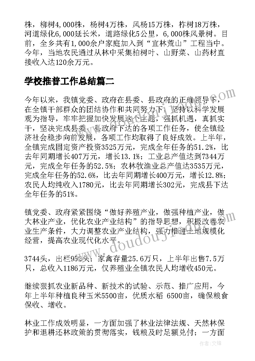 2023年学校推普工作总结(大全6篇)