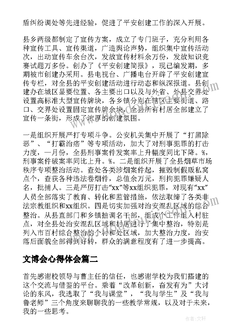 文博会心得体会(实用7篇)