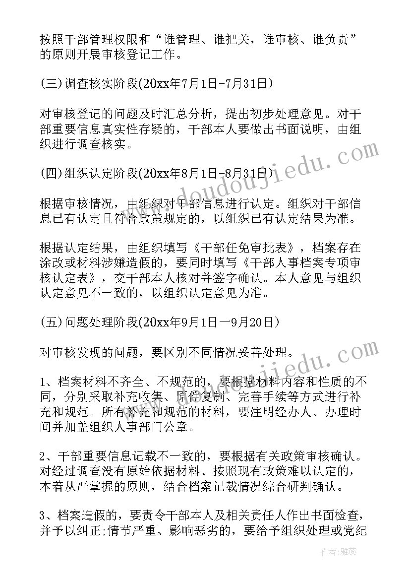 最新档案专项审核报告(大全5篇)