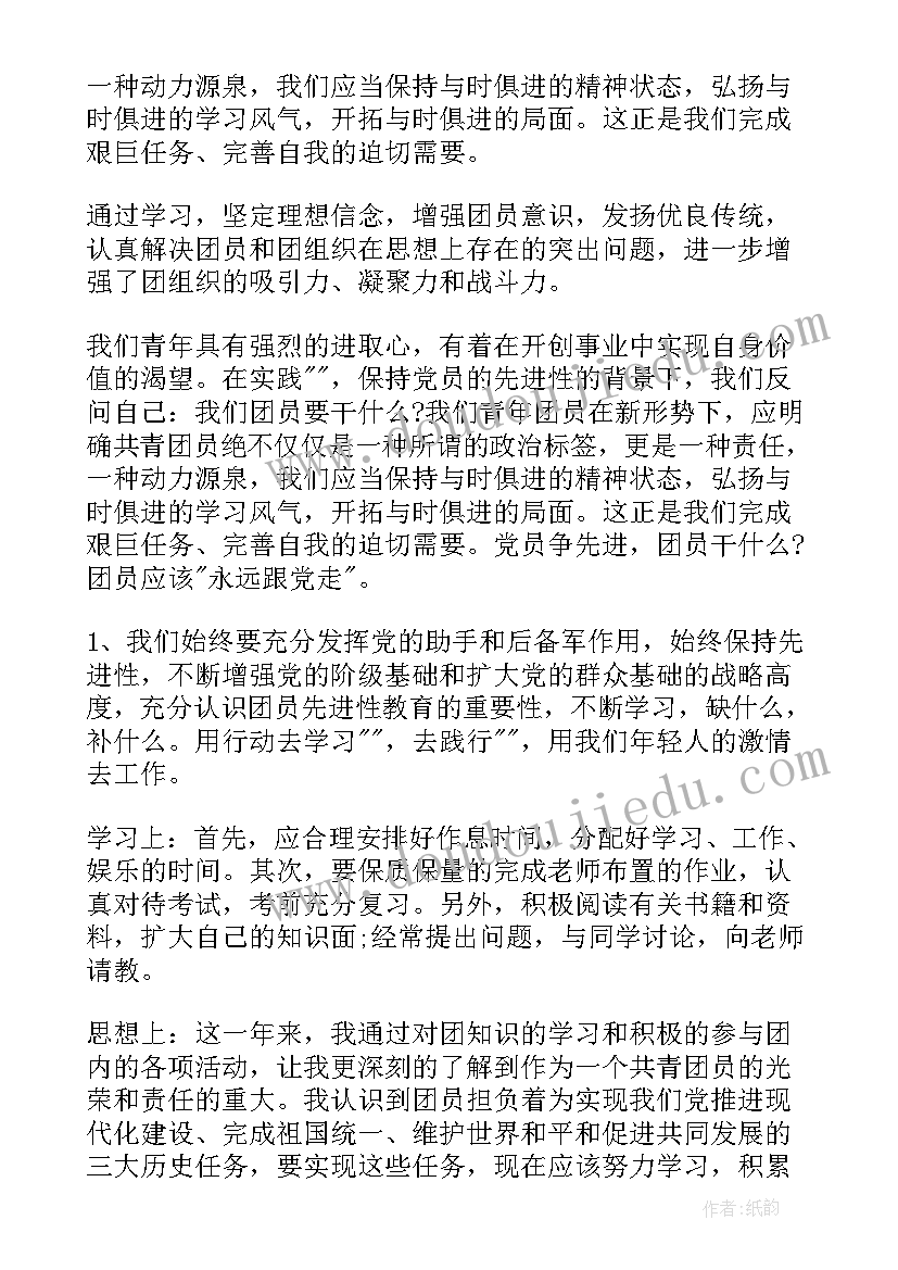 最新团员个人思想总结报告(优质6篇)