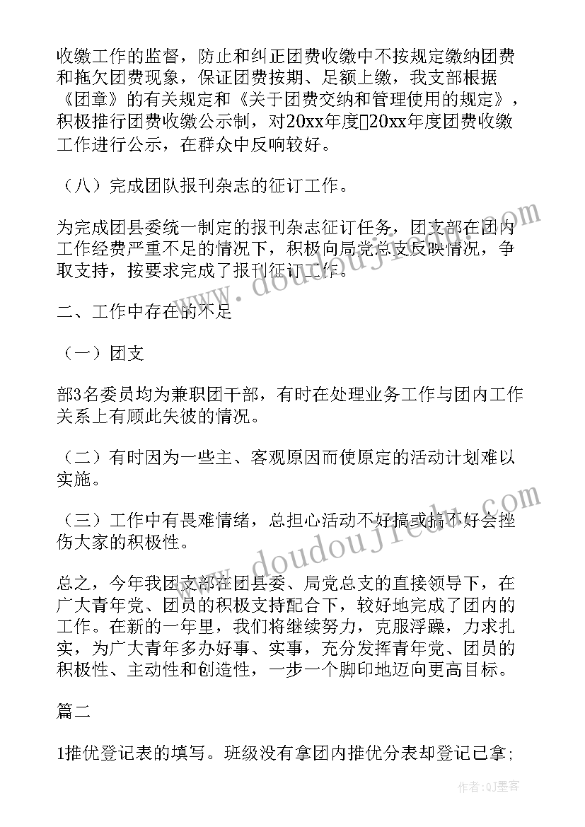 2023年团组织推优个人总结(实用5篇)