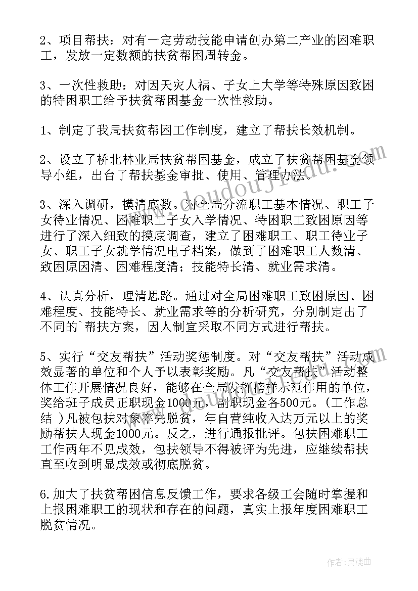 最新困难帮扶工作总结(实用6篇)