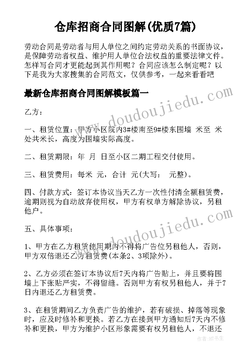 仓库招商合同图解(优质7篇)