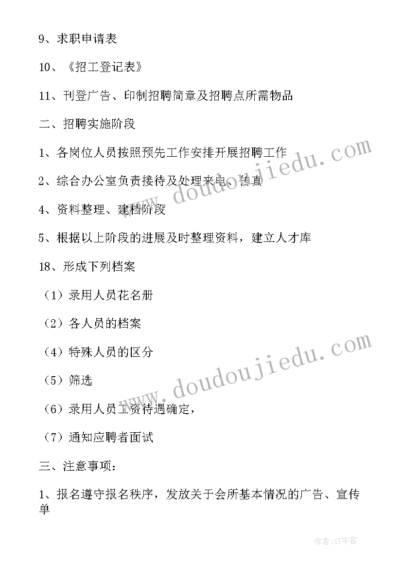 招聘岗位的年度招聘工作计划(实用5篇)