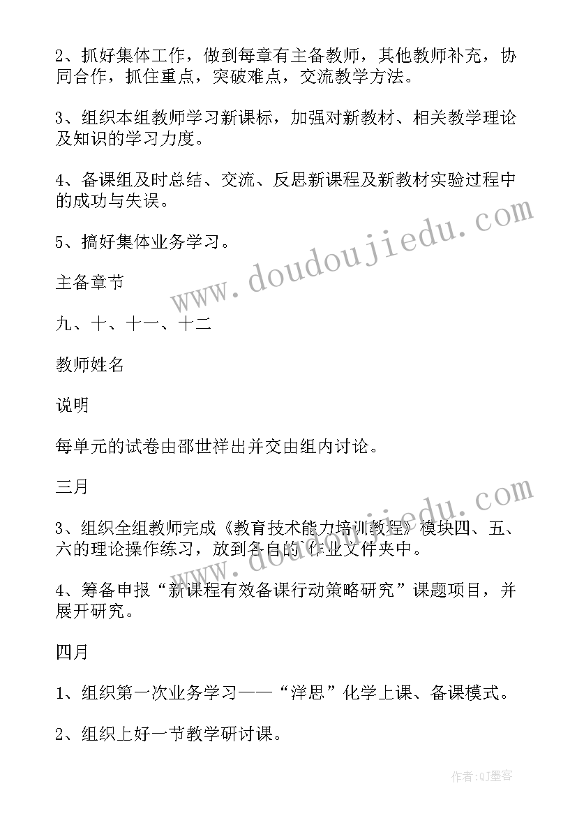 2023年集体备班活动记录 集体备课工作计划(实用10篇)