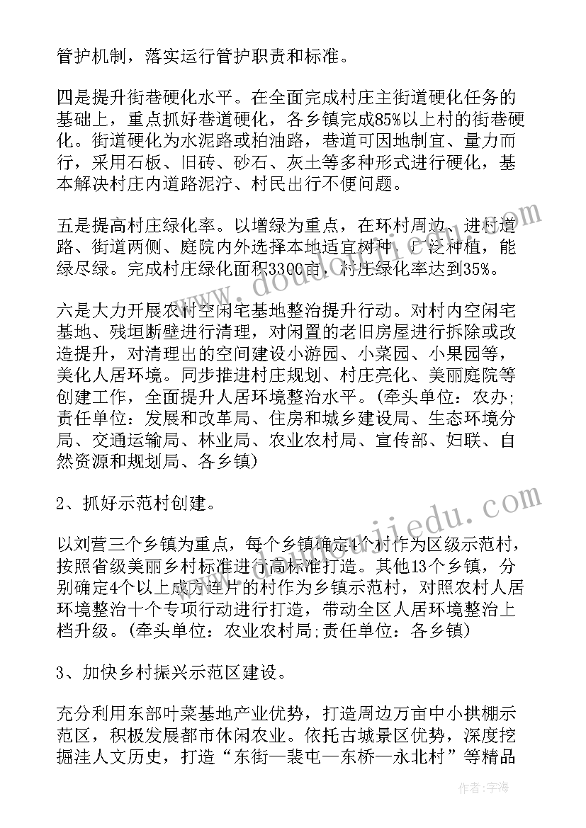 最新乡村振兴卫生实施方案 乡村振兴驻村工作计划与方案(实用9篇)