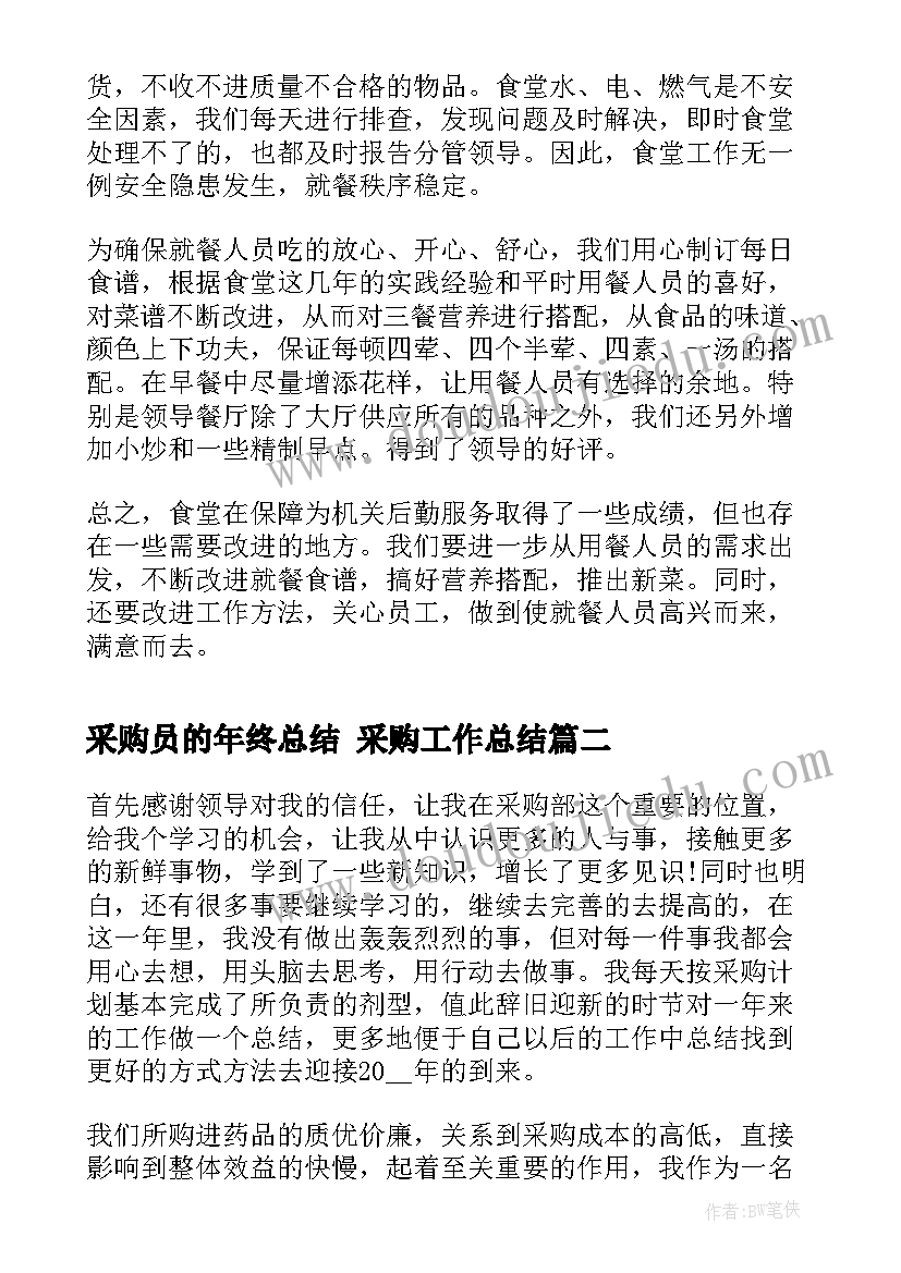 2023年采购员的年终总结 采购工作总结(实用10篇)