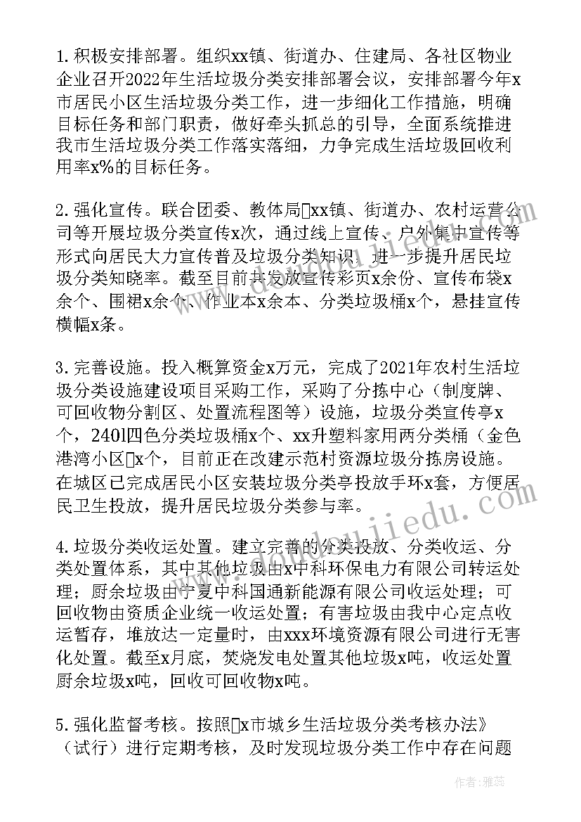 2023年农业垃圾处理措施 餐厨垃圾工作总结(模板9篇)