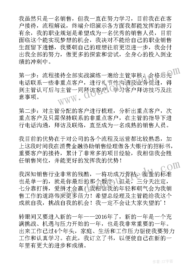 销售的工作计划规划展望(通用5篇)