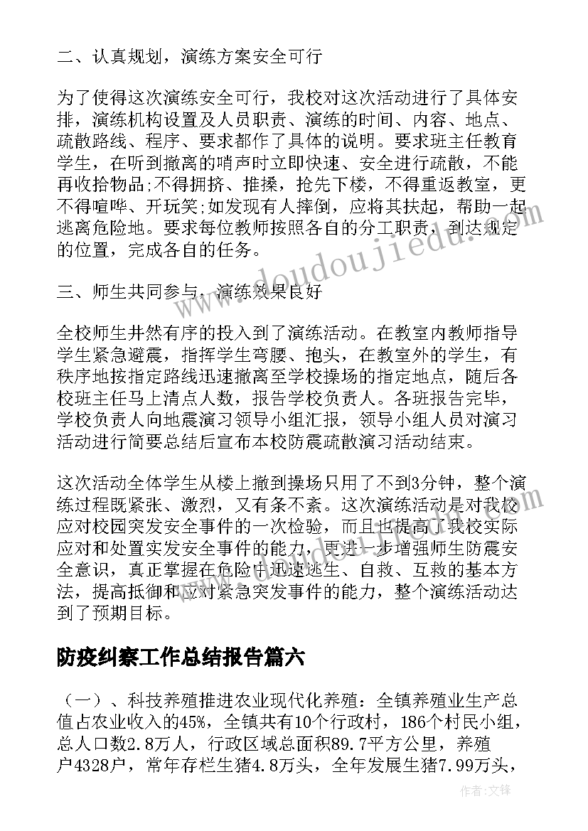 2023年防疫纠察工作总结报告(实用9篇)