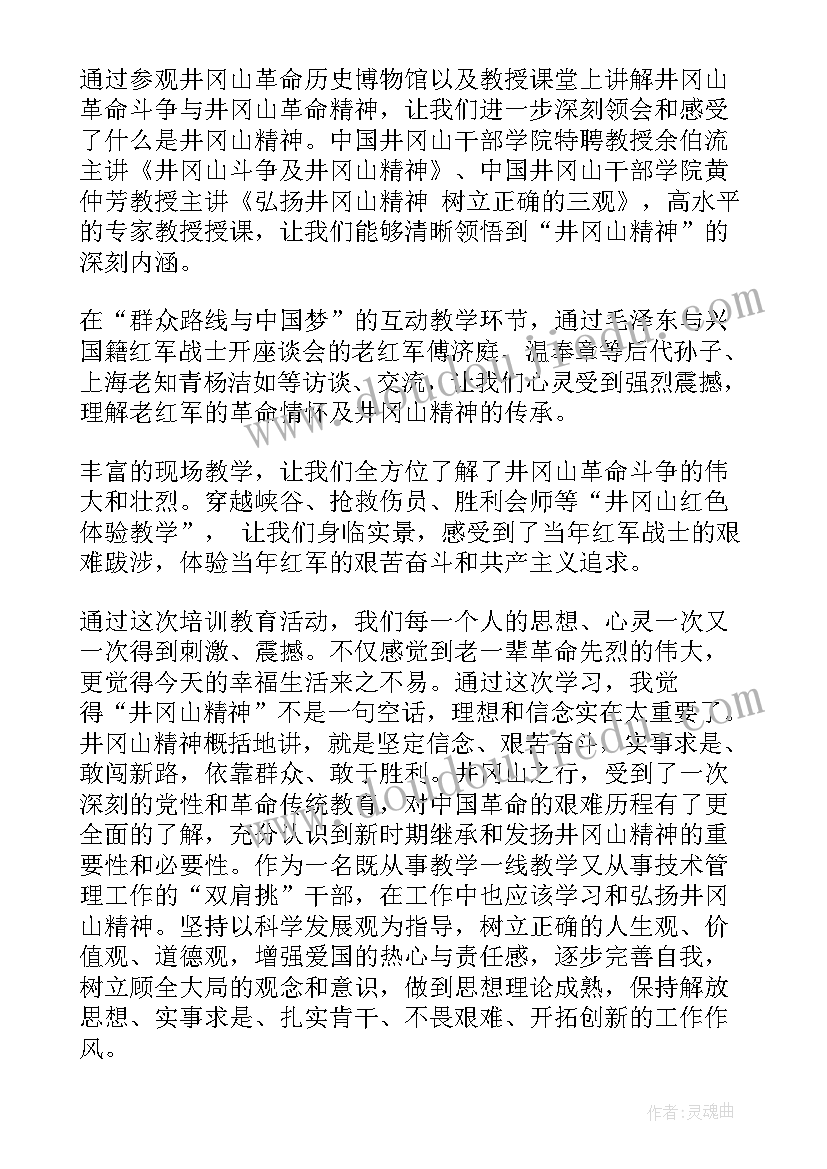 2023年井冈山游学心得体会(模板6篇)