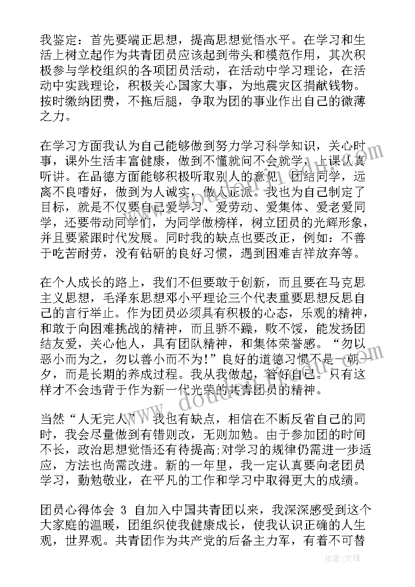 心得体会团员总结(大全7篇)