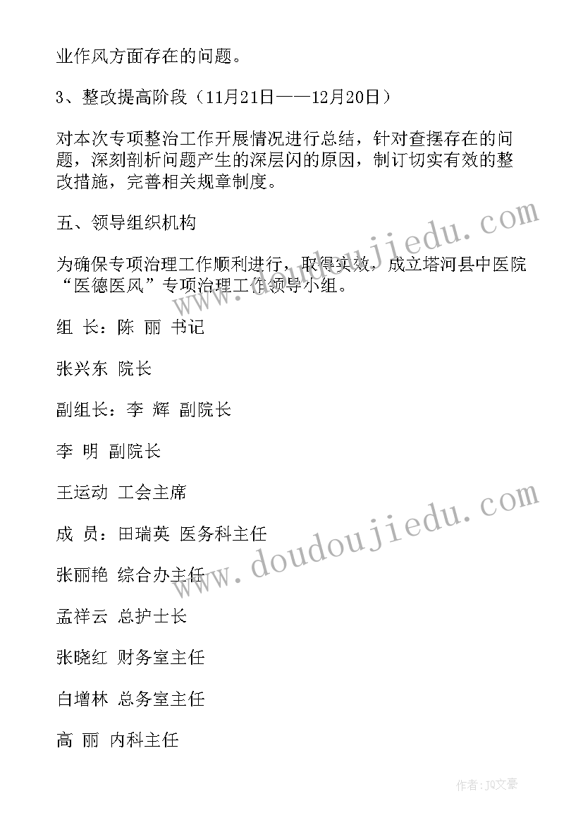 最新医德医风整顿个人发言稿(通用7篇)