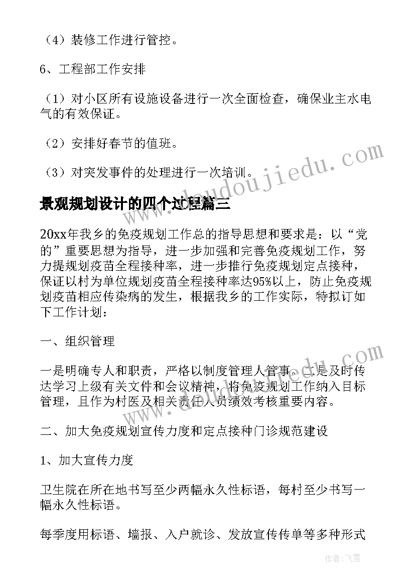 2023年景观规划设计的四个过程(模板5篇)