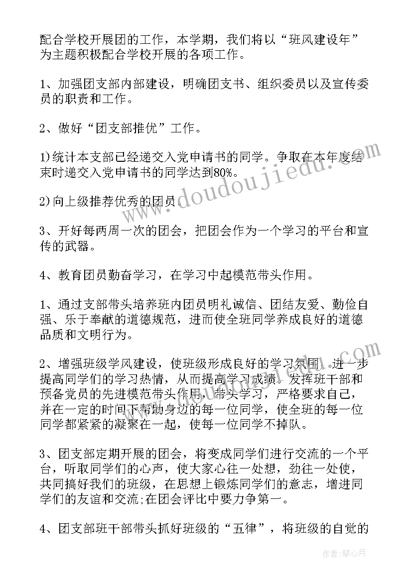 2023年党支部组织委员工作计划(大全8篇)