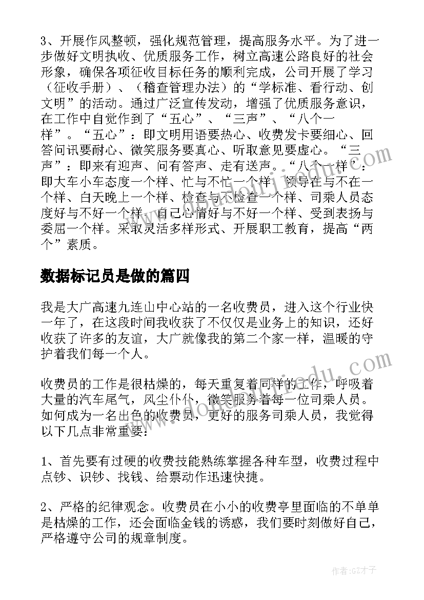 2023年数据标记员是做的 数据统计工作总结(大全8篇)