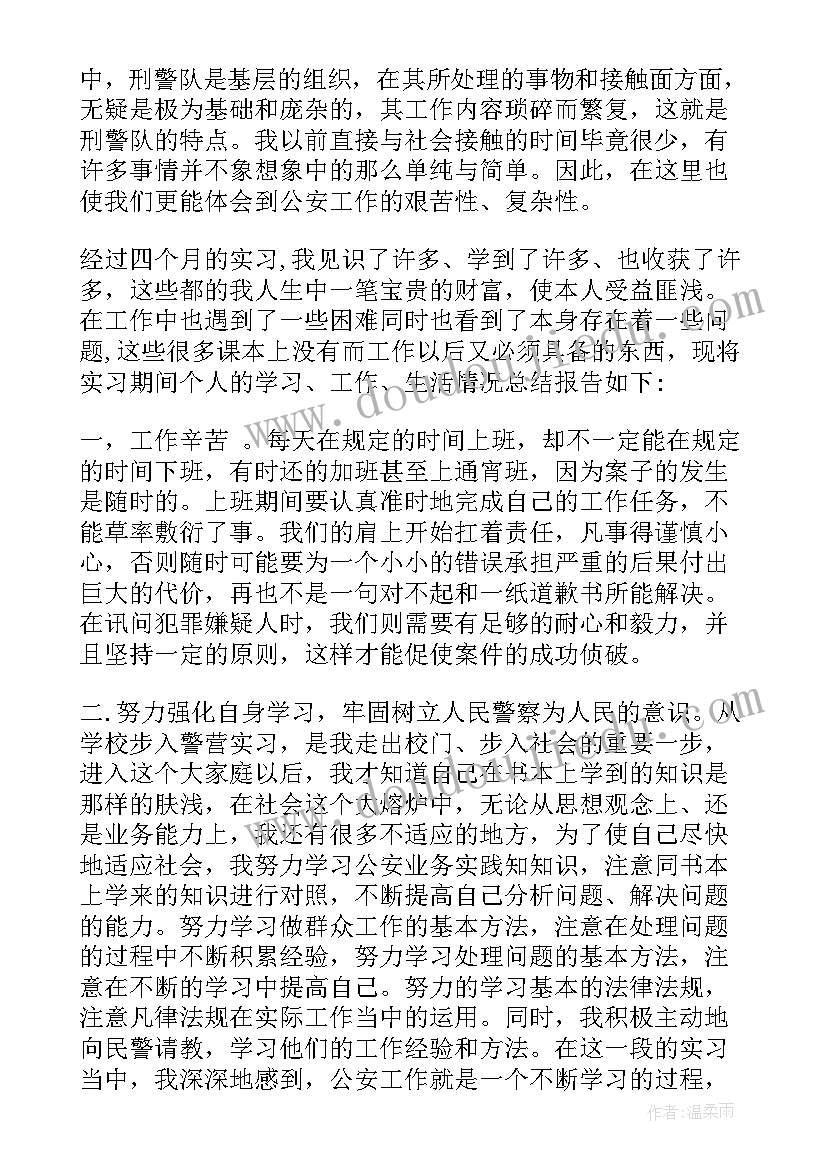 2023年刑侦个人工作总结多篇(大全10篇)