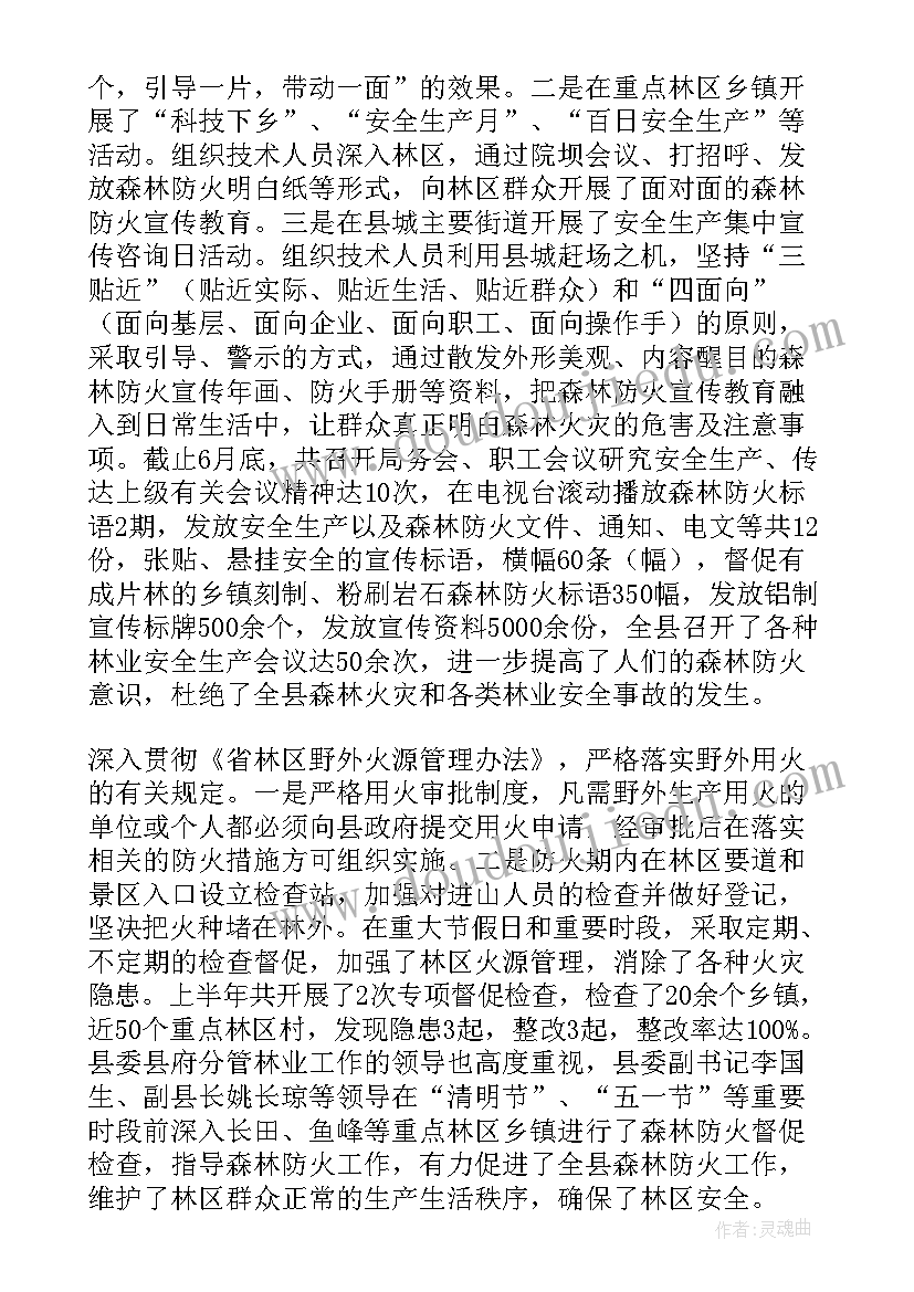 最新幼儿防火工作总结 森林防火工作总结(精选8篇)