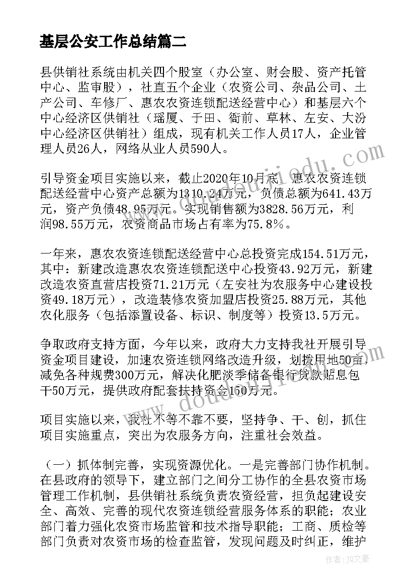 2023年基层公安工作总结 基层党支部年终工作总结(模板10篇)