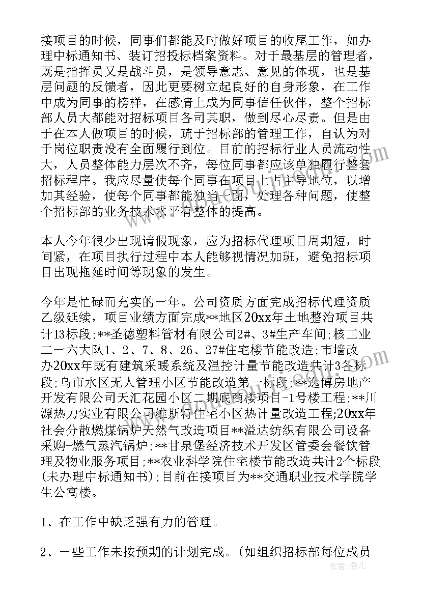 药品招投标工作 招标代理工作总结(优秀5篇)