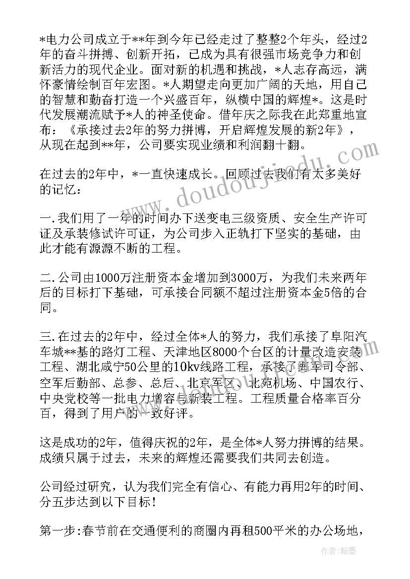 公司成立演讲稿前奏(精选5篇)