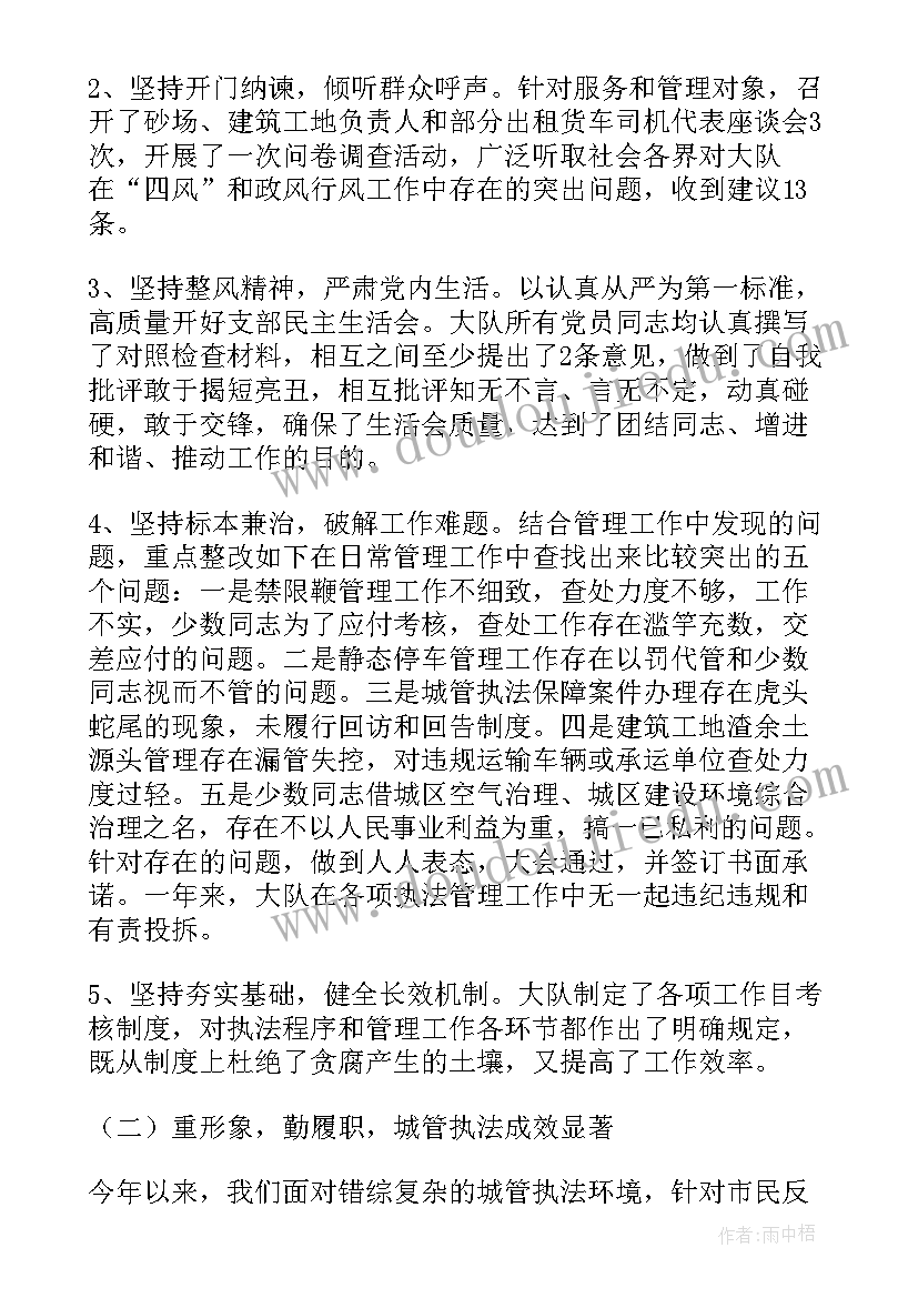 城管执法工作总结报告(通用5篇)