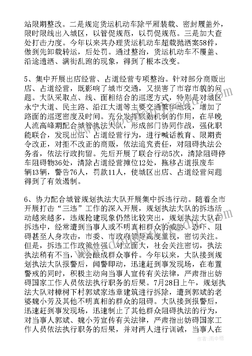 城管执法工作总结报告(通用5篇)