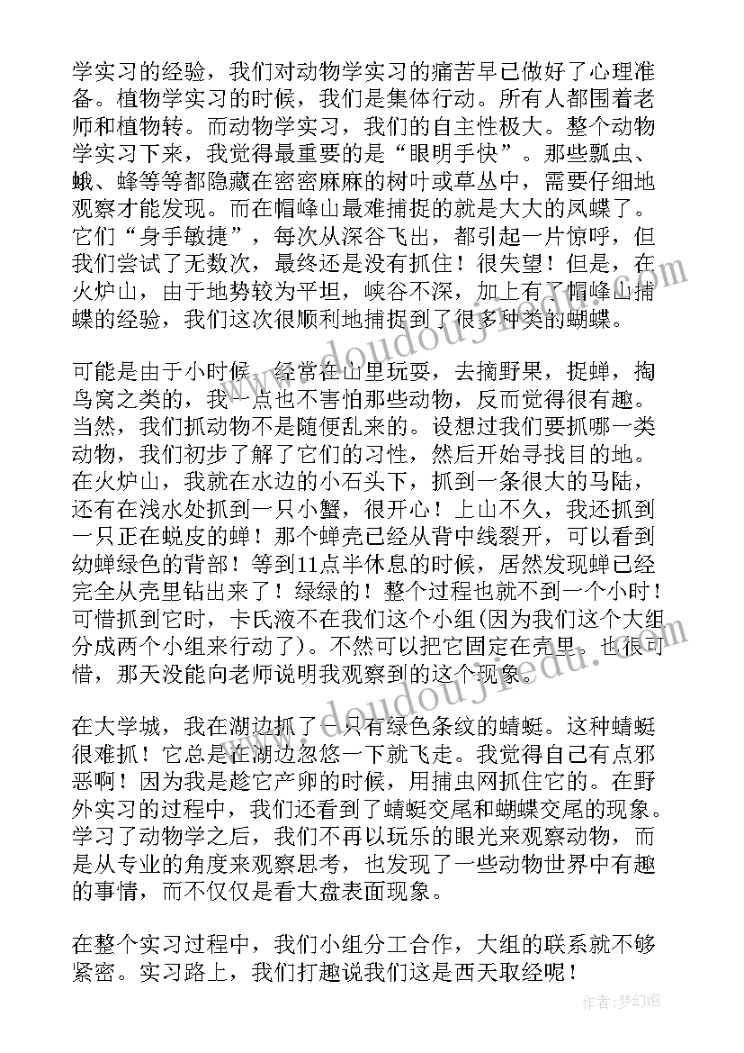 最新野外活动感想 野外实习心得体会(精选8篇)