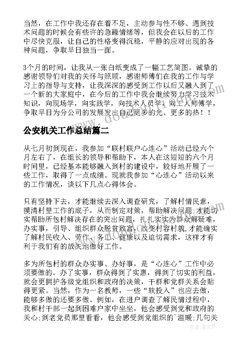 2023年公安机关工作总结(汇总6篇)