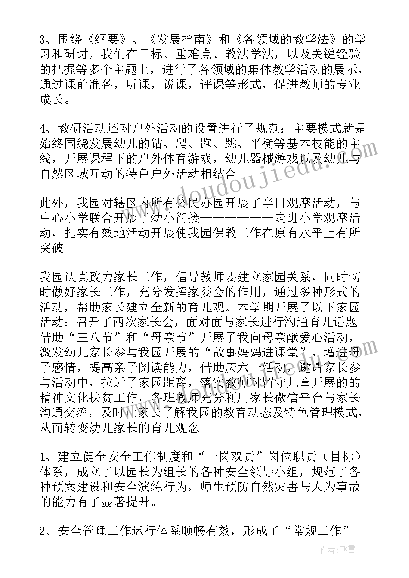 幼儿园执行园长的工作计划(模板5篇)