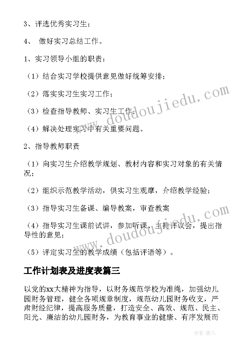 2023年工作计划表及进度表(模板6篇)